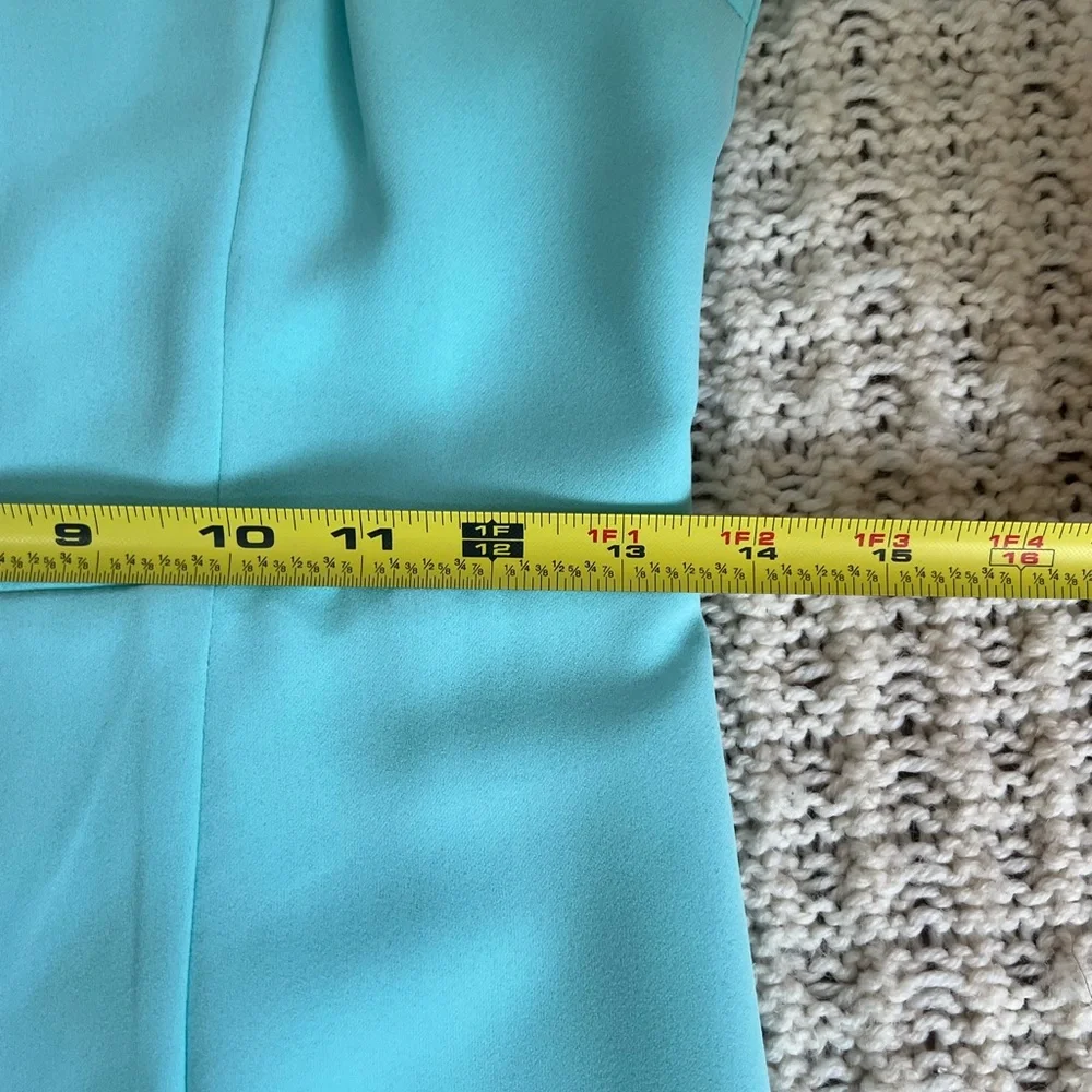 TCEC One Shoulder Aqua Dress with Ruffle Detail - Picture 13 of 16